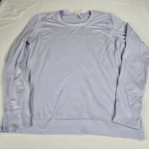Lululemon Swiftly Long Sleeve Shirt Relaxed Fit Athleisure Baby Blue Size 10